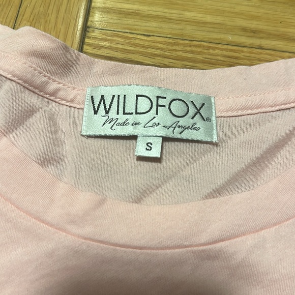 Wildfox Get a Lift Sydney Tee in Carnation, Size Small - Picture 5 of 7